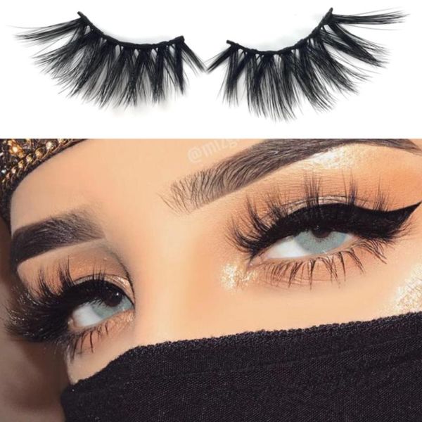 

false eyelashes fluffy eye lashes set faux mink reusable makeup fake big volume full strip eyelash girlglee
