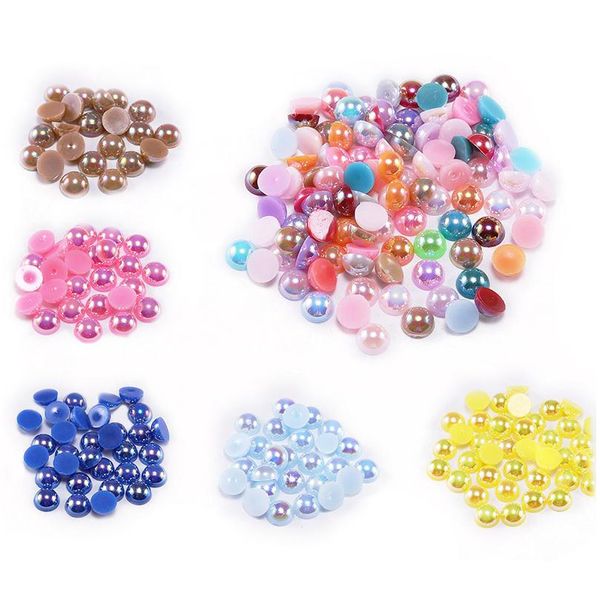 

abs имитация pearl beas flat back 2 3 4 5 6 8 10 12 14 мм ab цвета cabochon half ro wmtooc