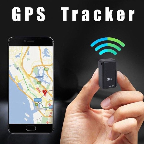 GF07 Localizzatore per auto GPS Localizzatore di localizzazione in tempo reale Dispositivo GPS magnetico Nero Tracker per veicoli Adolescenti Animali domestici Allarme SOS