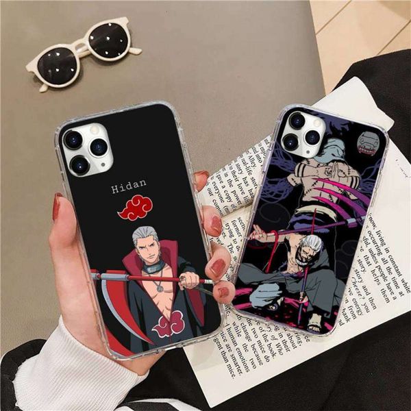

hidan akatsuki animated naruto burnt leather mobile phone cover def 125 5s 5c se 6 6s 7 8 plus x 11 pro max4fre