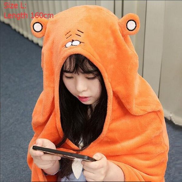 

anime costumes himouto umaru-chan cloak anime umaru chan doma umaru cosplay costume flannels cloaks blanket soft cap hoodie halloween costu, Black