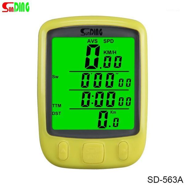 

sd-563 multi-function sundingt satch luminous satch sports timer bicycle waterproof bicycle odometer speedometer1