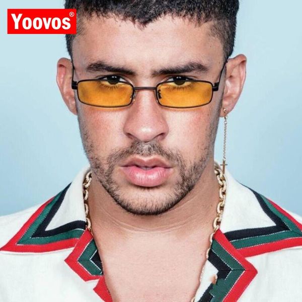 

yoovos square sunglasses women/men brand designer vintage mirror glasses lady driving small frame gafas uv400, White;black