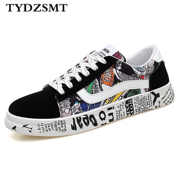 

new factory sale tydz 2020 summer woman sneakers white casual shoes lovers printing fashion flats ladies vulcanized shoes zapatos de mujer, Black