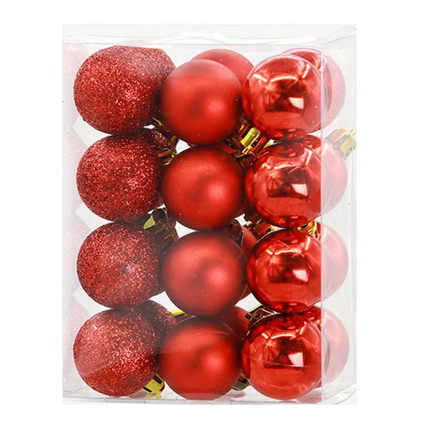 

2021 decorations glitter tree 24pcs/lot hanging colorful ornament christmas ornaments balls new year decor