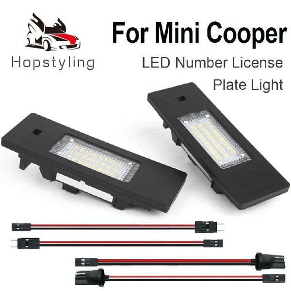 

2pcs led number license plate lights for mini clubman r55 / r55 lci mini countryman r60 / f60 paceman r61 car tail lighting