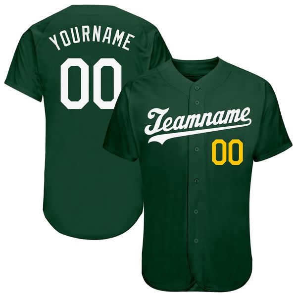 

custom green white-gold-0000 authentic baseball jersey, Blue;black