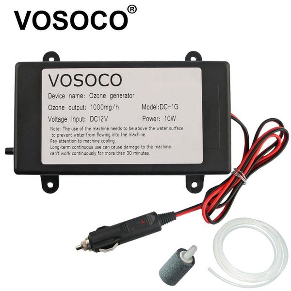 

car disinfection dc12v ozone generator ozonizer water air sterilize purifier cleaner treatment disinfector automobile sterilizat