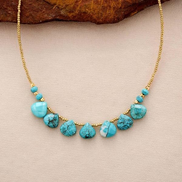 

женщины чокеры ожерелья бирюзы seed beads короткие ожерелье новая мода заявление ожерелья девушки мама подарки ювелирные изделия jllfqy bde, Golden;silver