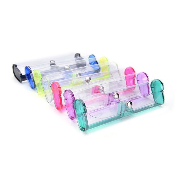 

transparent lens reading myopic plastic eyeglass for multicolour eyewear case pvc glasses box 6 colors