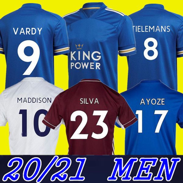 

2020 2021 leicester soccer jersey home away third ayoze gray 20 21 football shirt city vardy camiseta ndidi maddison uniform men + kids kit, Black;yellow