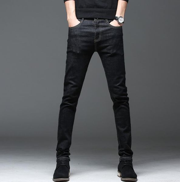 

choice casual stretch male jeans classic slim long pants for men 201117, Blue
