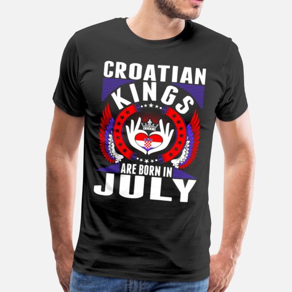 

croatian kings are born in july t shirt leisure black trendy tracksuit hoodie sweatshirt