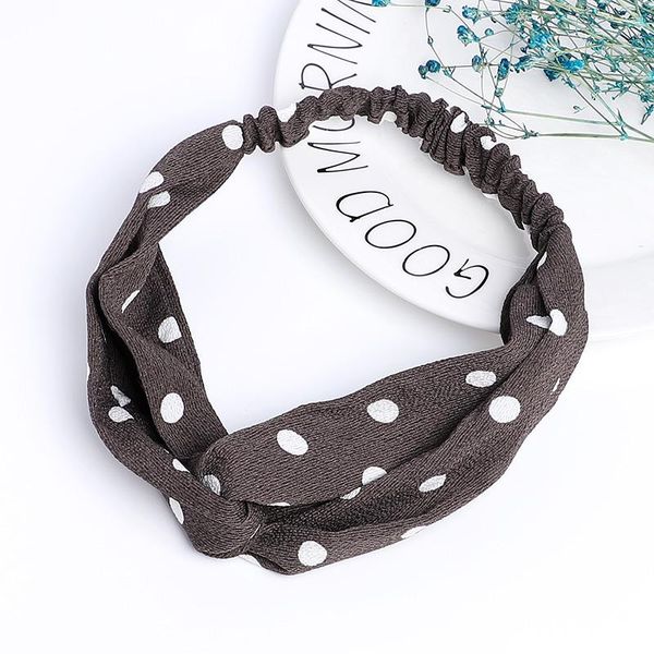 

headband knot turban hairband dot flamingo elastic head band hair accessories for women girls hair hoop fashion color headwear wmtwbo, Slivery;white
