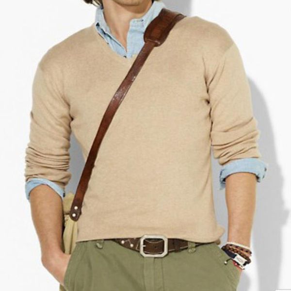 

jumper shipping horse high men sweater polo sweatshirt knitted sweater clothing small quality pullover fashion cotton cqcef, Black