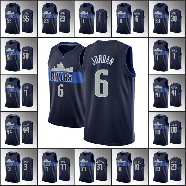 

даллас mavericks мужчины лука донсик дирк новицки порзингис сет карри заявление nba navy на заказ джерси, Black