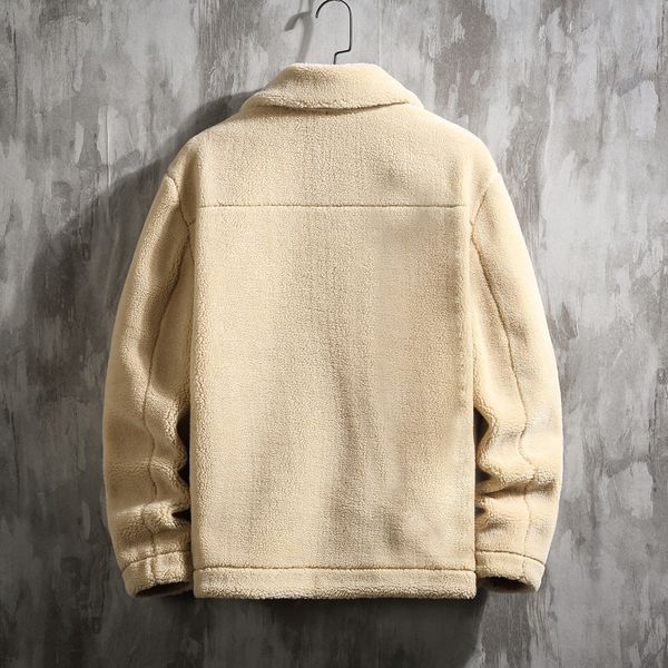 

2021 new arrival jacket single coats male lambs men fashionable men's clothing beige, black, blue 7eq0, Black;brown