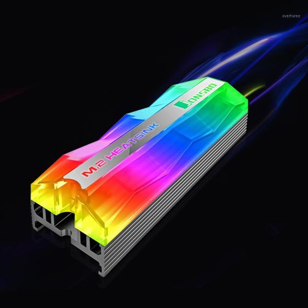

jonsbo m.2 argb lighting m.2 ssd heatsink 5v 3pin solid state hard disk cooler radiator heat thermal dissipation cooling pad1