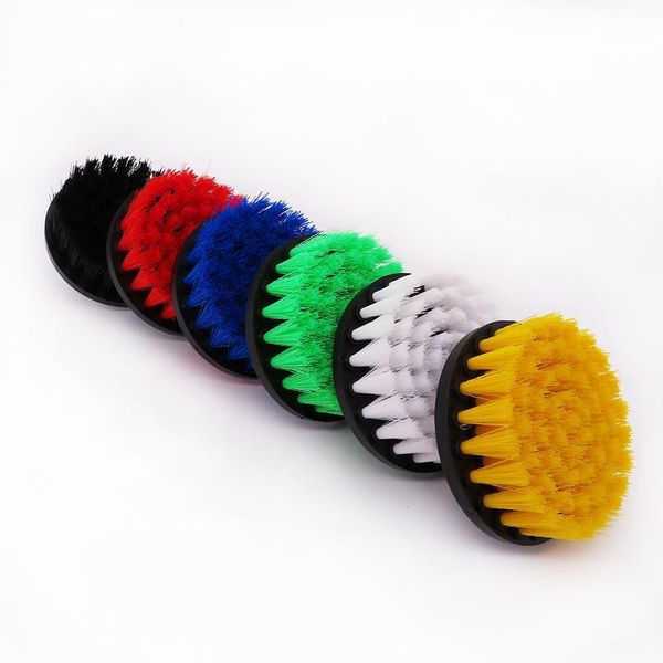 

5inch 4pcs electric drill brush kit power scrubber cleaning brush for shower bathroom car leather plastic nylon bru wmtxej