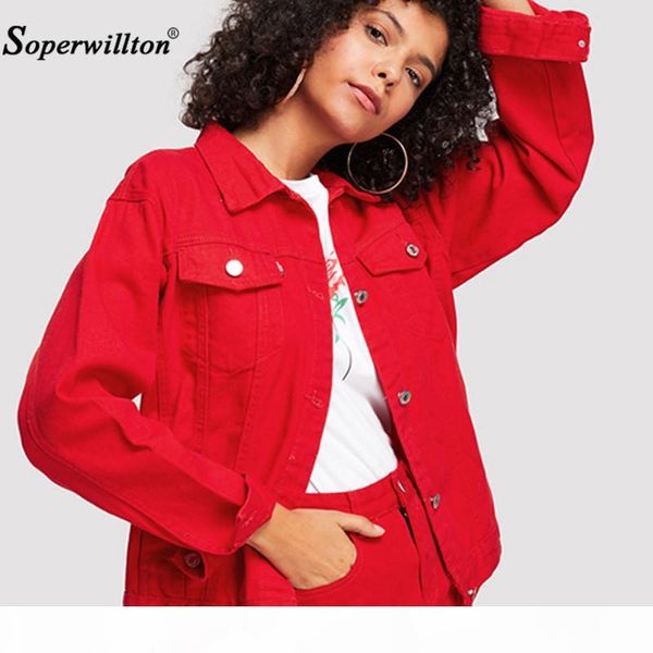 

white blue denim jacket women short jeans overcoat ladies jackets turn down collar slim jeans for women high quality, Black;brown