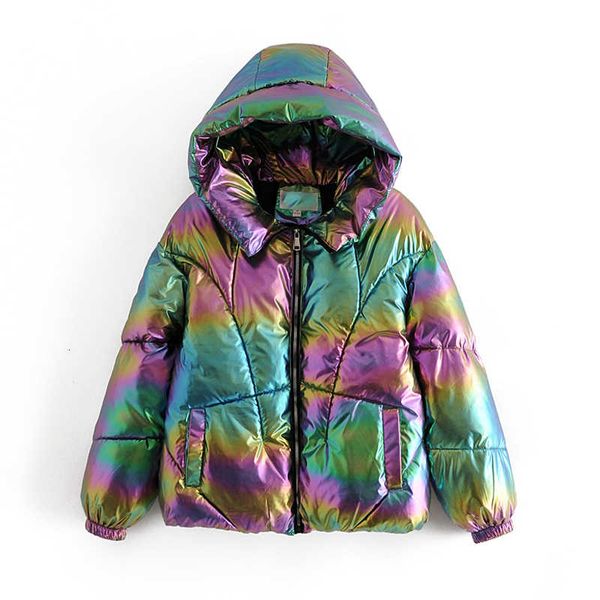 

winter jacket parka coat autumn winter fashion colorful youth women jacket winter parkas hooded fashion casual warm jacket 201014, Black