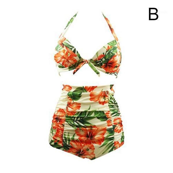 

women with pants bikini suit print high waist skinny fast dry swimsuit for summer mck991
