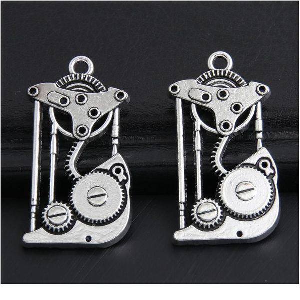 

10 шт. металлические steampunk подвески diy handmade аксессуары часы передач подвески подвески для ювелирных изделий 32x18 bbyldc