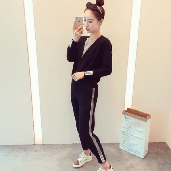 

2021 new two female ensemble drop in fat mm leisure suit thin fashion plus size 100kg women's clothing tyjtjy aqpl, White