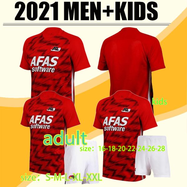 

alkmaar zaanstreek quality soccer jersey home red #10 de wit 20 21 men #20 clasie customized football uniforms fans version, Black;yellow
