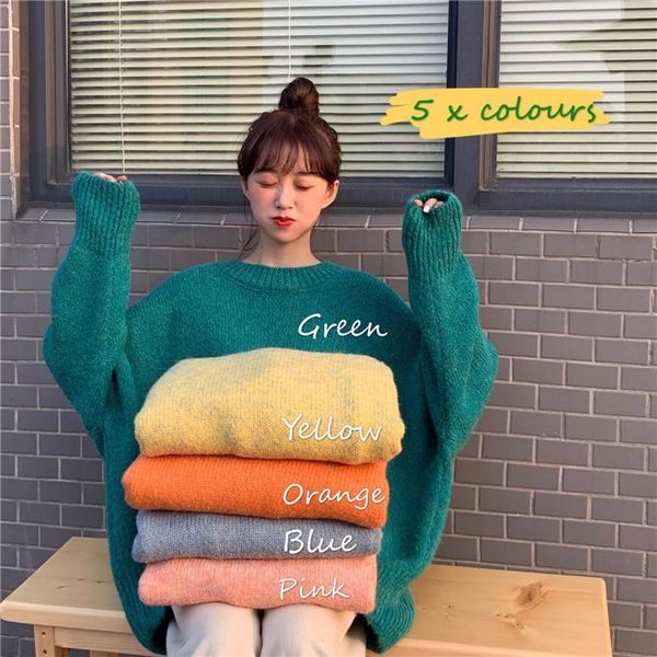 

новый женский свитер зимы женщин пуловер вязание overszie с длинным рукавом девочки топы дряблая свитера трикотажа тонкий sexy, White;black