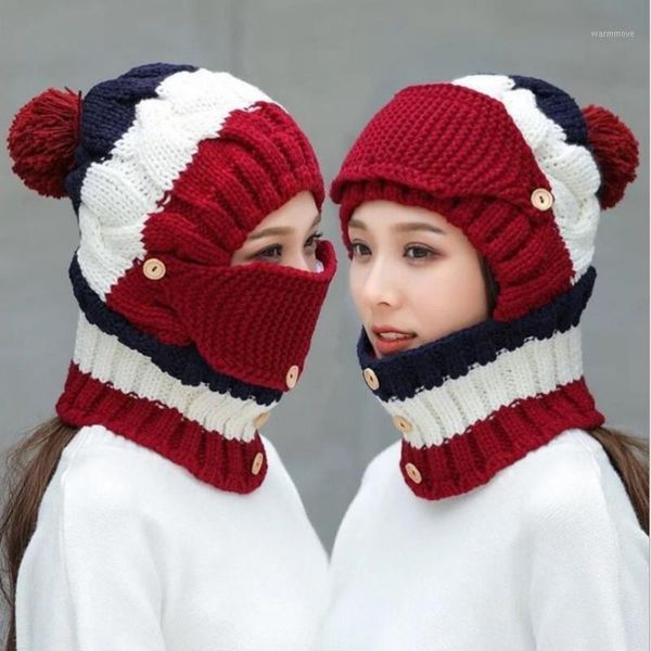 

Women's Beanie Hat Hair Winter Hat Women's Leisure Autumn Knitted Beani Girl Fashion High Quality Engine Cap Soft1, Blue;gray