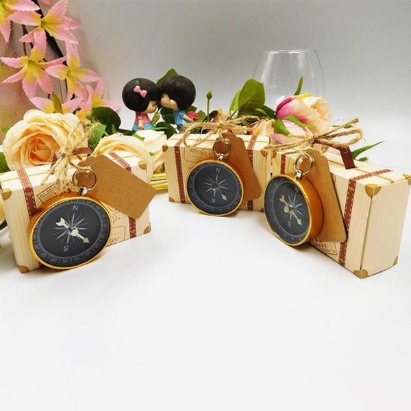 

gift wrap 10pcs compass set candy box with pendant for wedding gifts mini suitcase is designed vintage decoration