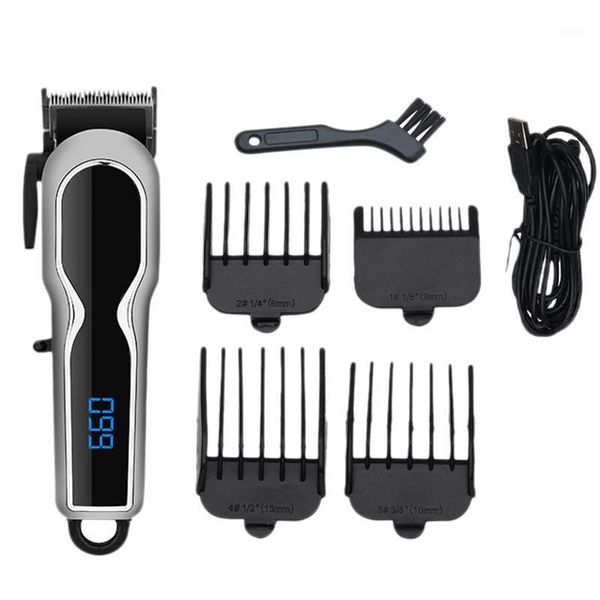 

hair clippers clipper professional trimmer for men electric lcd display machine barber cutter1