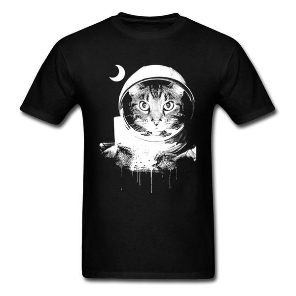 

bw space cat мода 2018 мужские футболки животных tops мультфильм дизайнер tshirt астронавт фанки tee 80s мужчины спорт с капюшоном hoodie