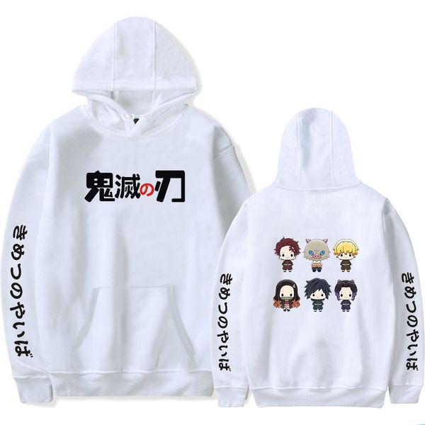 

pulloveranime demon slayer q version harajuku hoodies streetshirt long sleeve autumn winter sweatshirt kpop clothing pullover x1020, Black