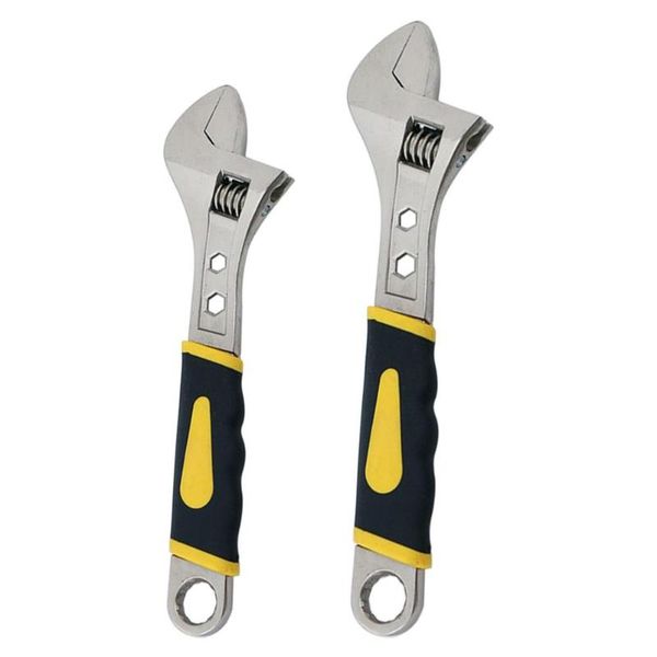 

stainless steel universal wrench adjustable spanner water pipe home hand tool fine treatment of wrench surface clear calibration