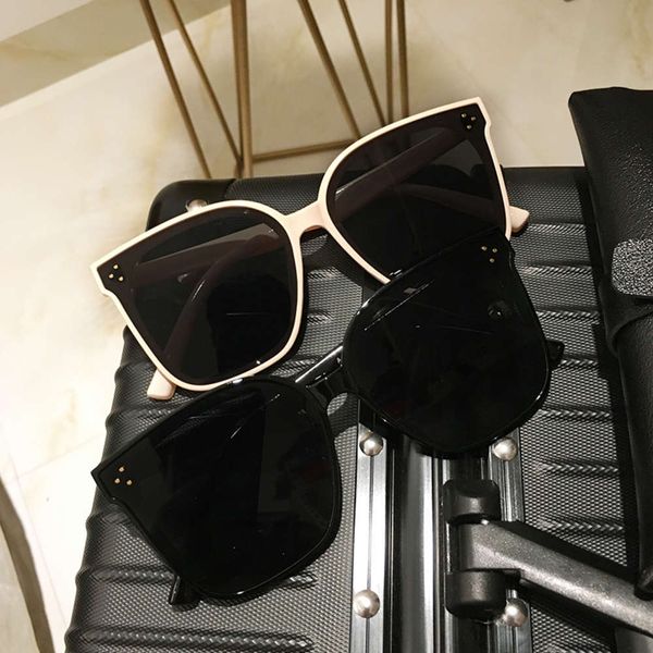 

frame official sunglasses website parson big 2020 new fashion women korean version round face big face thin black couple man too, White;black