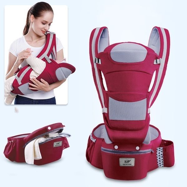 MissAbigale 0-36M Ergonomico Baby Kangaroo Carrier Infant Baby Hipseat Carrier che trasporta per bambini Baby Wrap Sling per neonati LJ200915