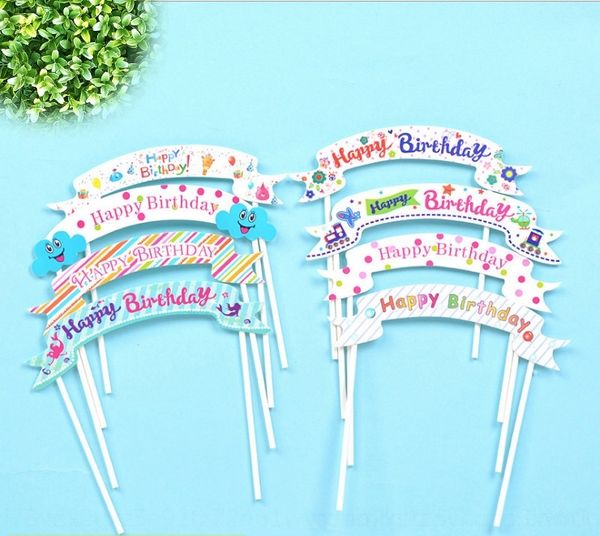 

ft0fy cake decorative diy happy baking card banner dining small table baking dessert table decorative products diy mermaid plug-in tcjch