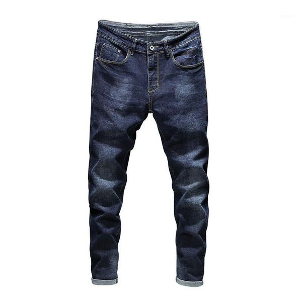 

fashion skinny jeans mens straight blue 2020 spring autumn new mens casual biker denim jeans male stretch trouser pants,3161