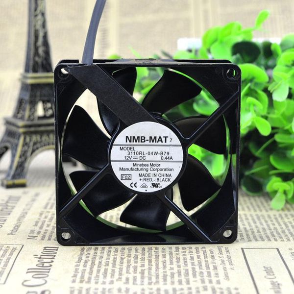 

fans & coolings nmb-mat 3110rl-04w-b79 dc 12v 0.44a 3-wires 8cm 80x80x25mm cooling fan1