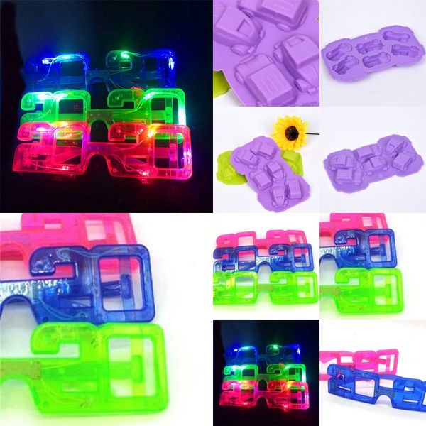 

light flash glasses led luminescence spectacles halloween christmas annual meeting bar ktv red green decoration new arrival 2 08mw l1