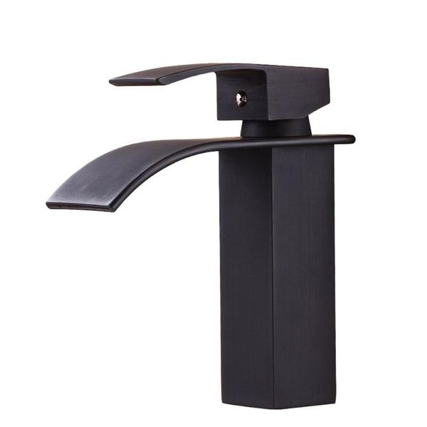 

bathroom sink faucets made of copper compact durable four-sided basin faucet wide mouth waterfall washbasin and cold
