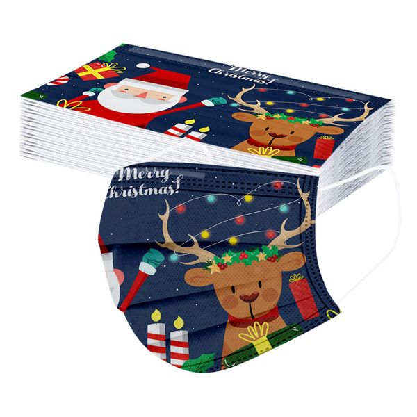 

christmas children's disposable mask industrial 3ply earhook cosplay mascarillas party masks desechables
