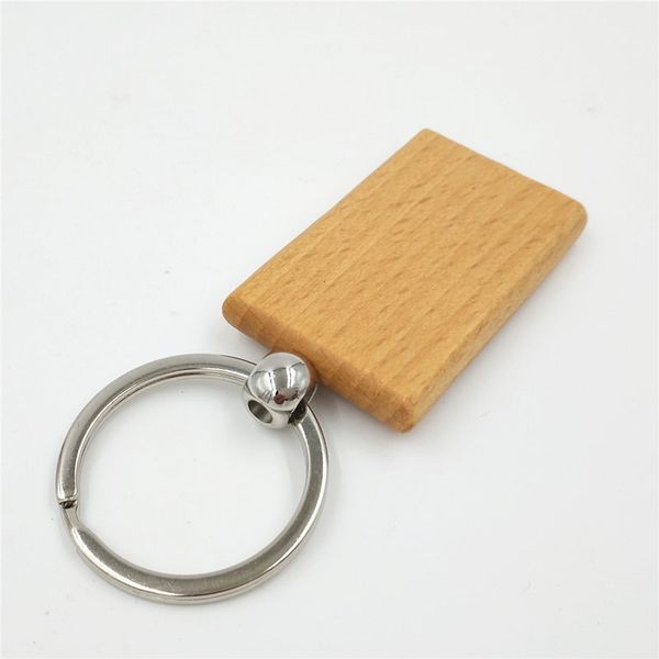 

wood key chains key rings handmade diy party gift rectangle shape key pendant