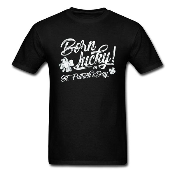 

born lucky on st. patricks day ireland eire black goblin elk slim oversized sport hooded sweatshirt hoodie men t shirt