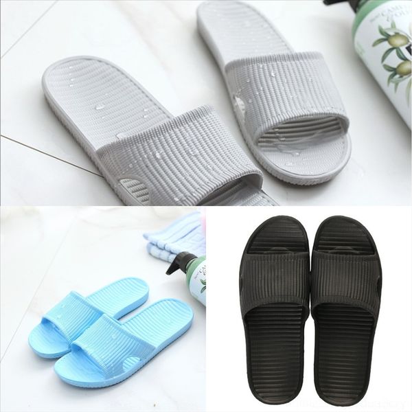 

bkf4 slippers mens women sandals flop sandales brand slide summer fashion wide flat slippery sandals slipper flip flop size shoes de dener, Black