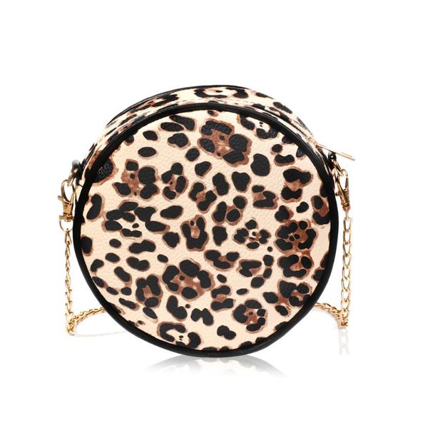 

cross body pu leather leopard shoulder bag vintage chain handbag soft large tote purse travel satchel for women
