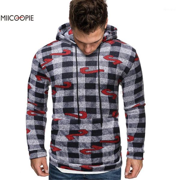 

miicoopie 2019 mens hoodie fashion print pullover sweatshirt men autumn winter hoodie1, Black