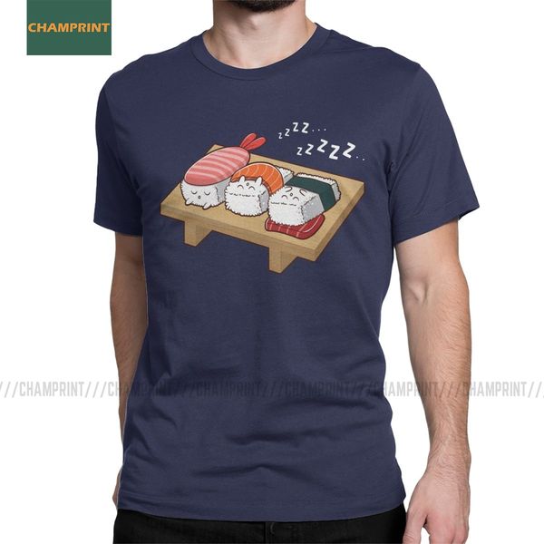

sushi kawaii sleeping for food cute japan wasabi sashimi rice japanese short sleeve sport hooded sweatshirt hoodie men t shirt
